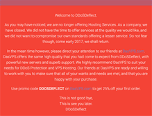 Tablet Screenshot of ddosdeflect.com